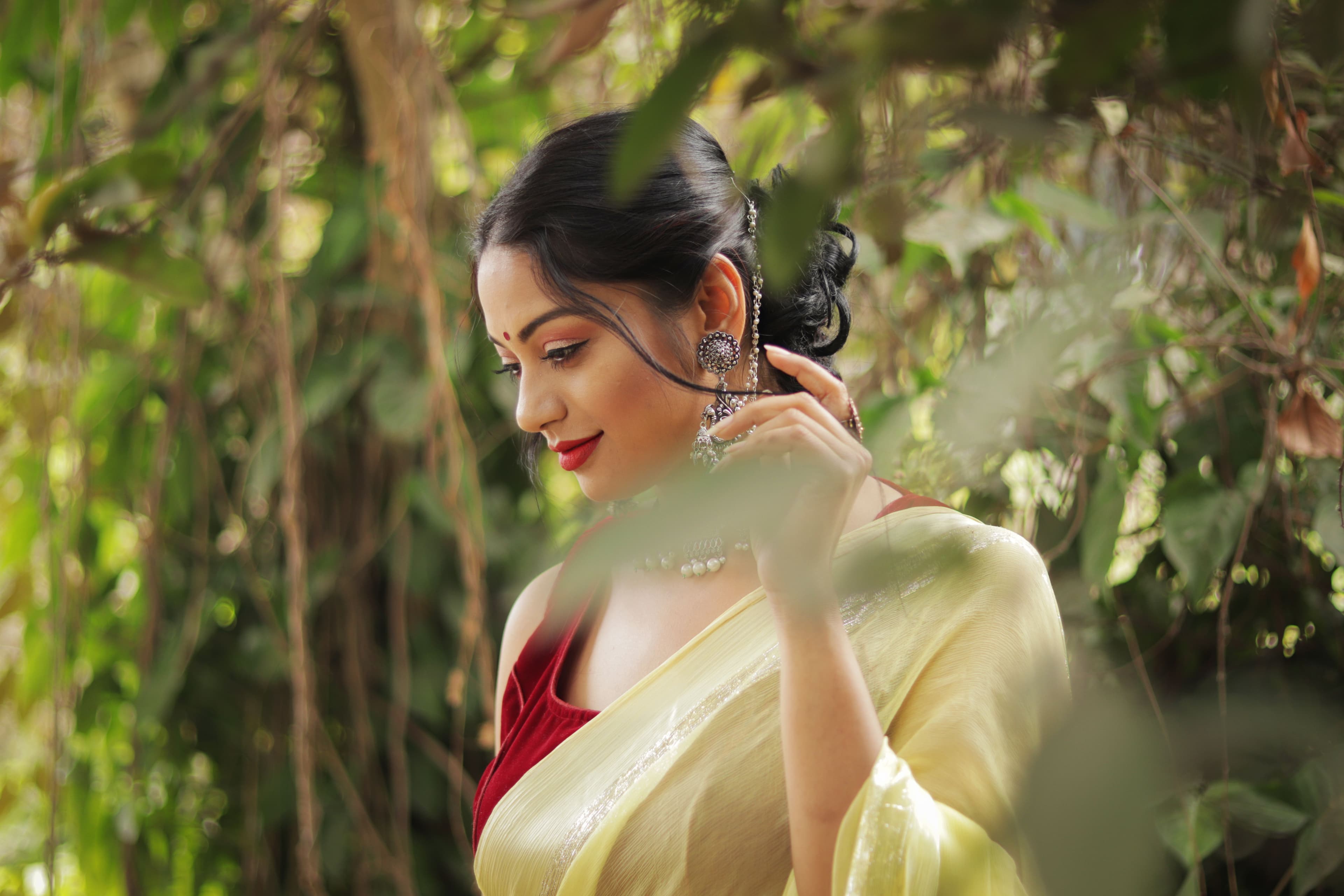 Handpicked saree detail